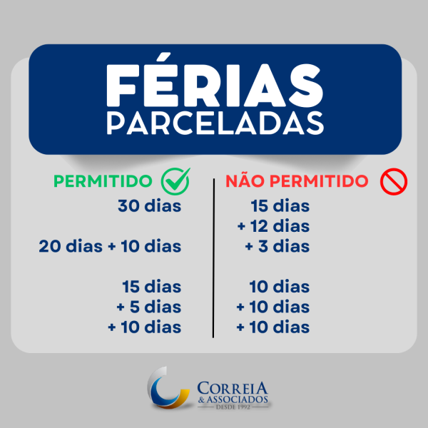 Férias Parceladas